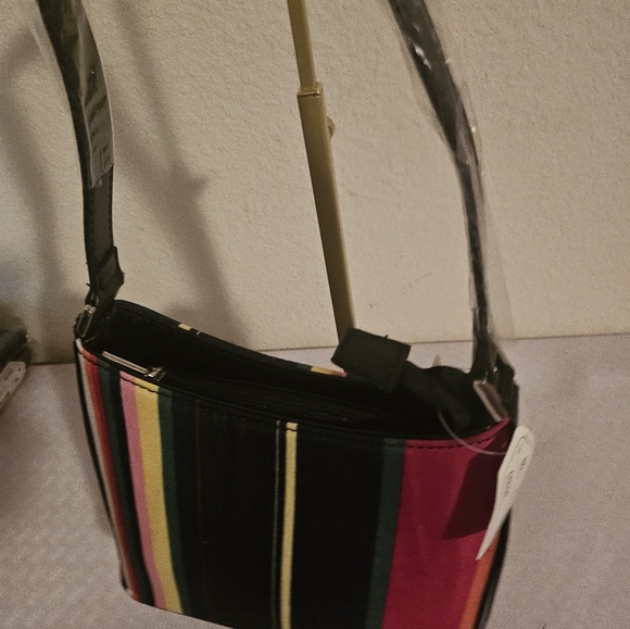 Striped Multicolor Shoulder Bag - Picture 3 of 11